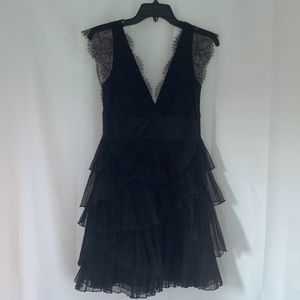 BCBG MAXAZARIA Black Organza dress size 2